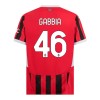 AC Milan Gabbia 46 Fodboldtrøjer Hjemme 2024-25 Kort ærmer